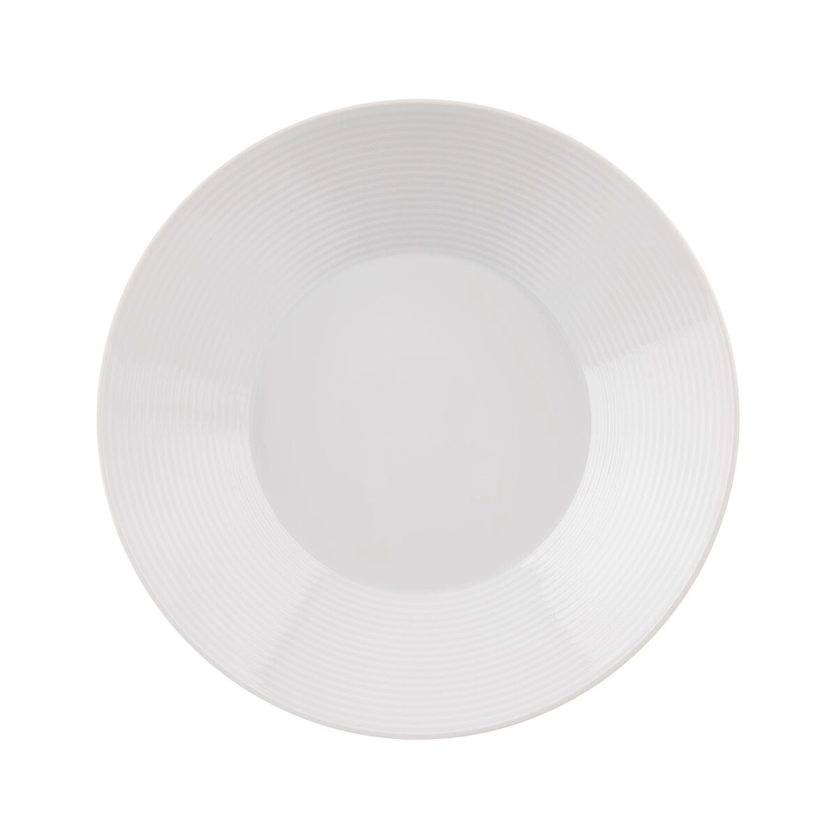 Levně Hluboký porcelánový talíř Mona s linkou 22 cm