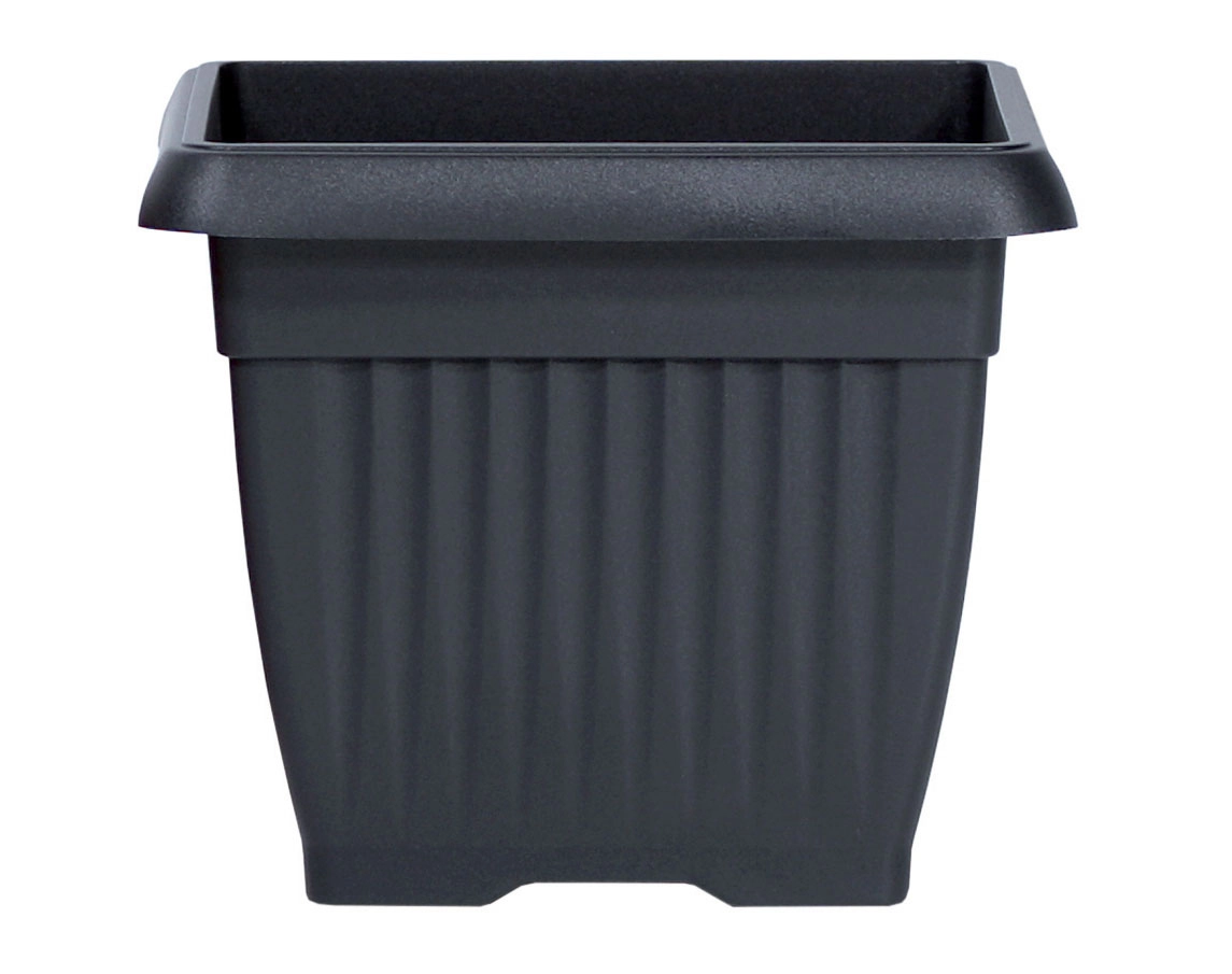 Levně Květináč Terra hranatý 30 cm antracit