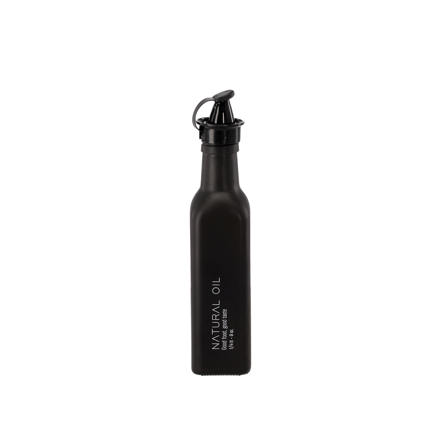 Levně Láhev na olivový olej 250 ml černá