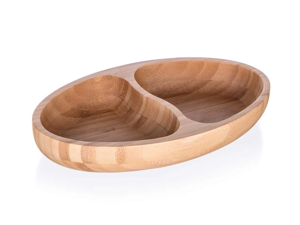Levně Banquet miska dělená BRILLANTE Bamboo 24 x 13,5 x 4 cm