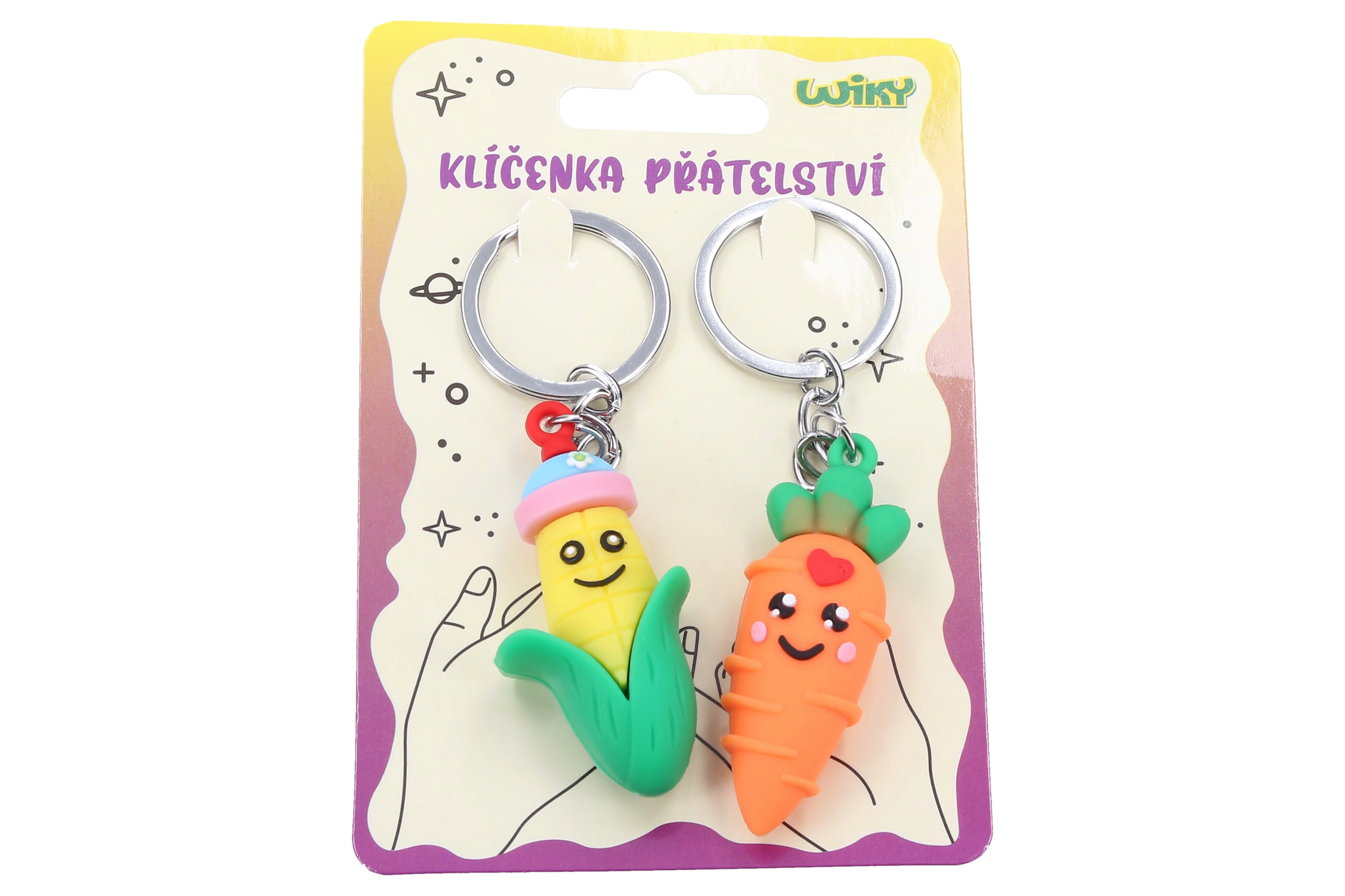 Levně Přívěsek na klíče Zelenina 2 ks