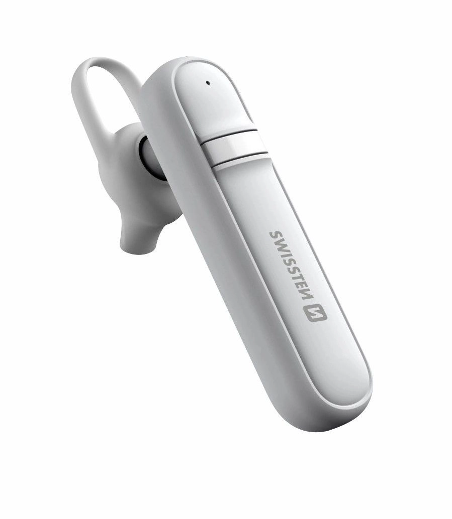 Levně Bluetooth headset Swissten Caller – bílý