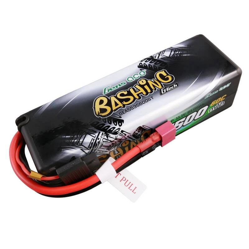 Levně Lipo akumulátor gens ace g-tech 5500 mah 11,1 v 3s 60c hardcase (t-plug) pro rc auta