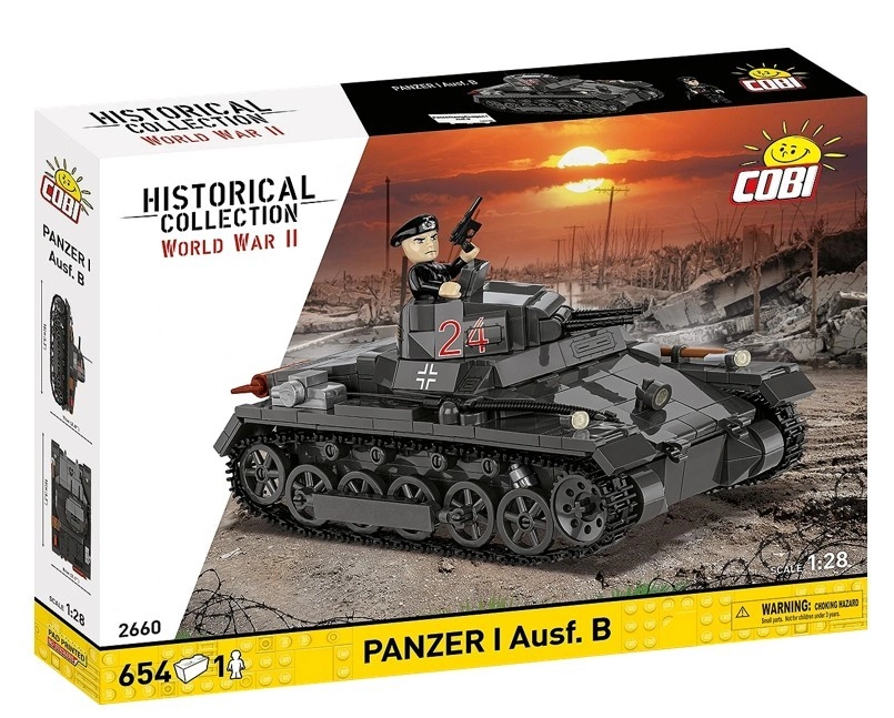 Levně Cobi 2660 II WW Panzer I Ausf B, 1:28, 654 k, 1 f