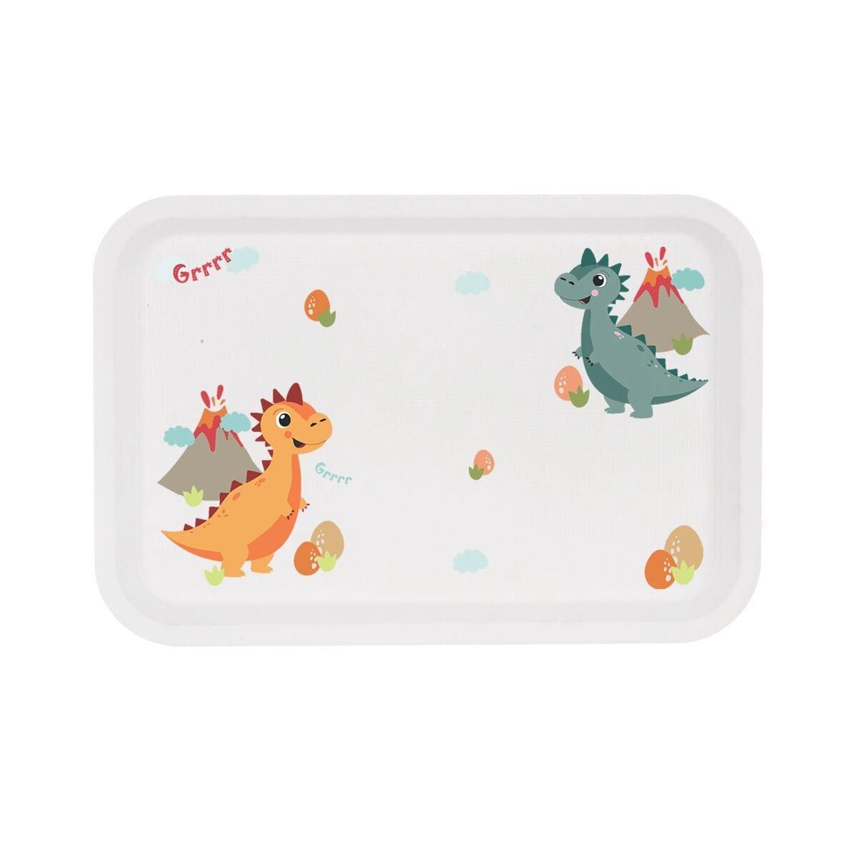 Levně ORION Plastový servírovací dětský tác DINO 30,5x21cm