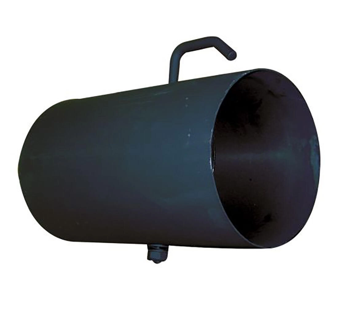 Levně Kouřová roura s klapkou 125 mm, délka 500 mm, černá