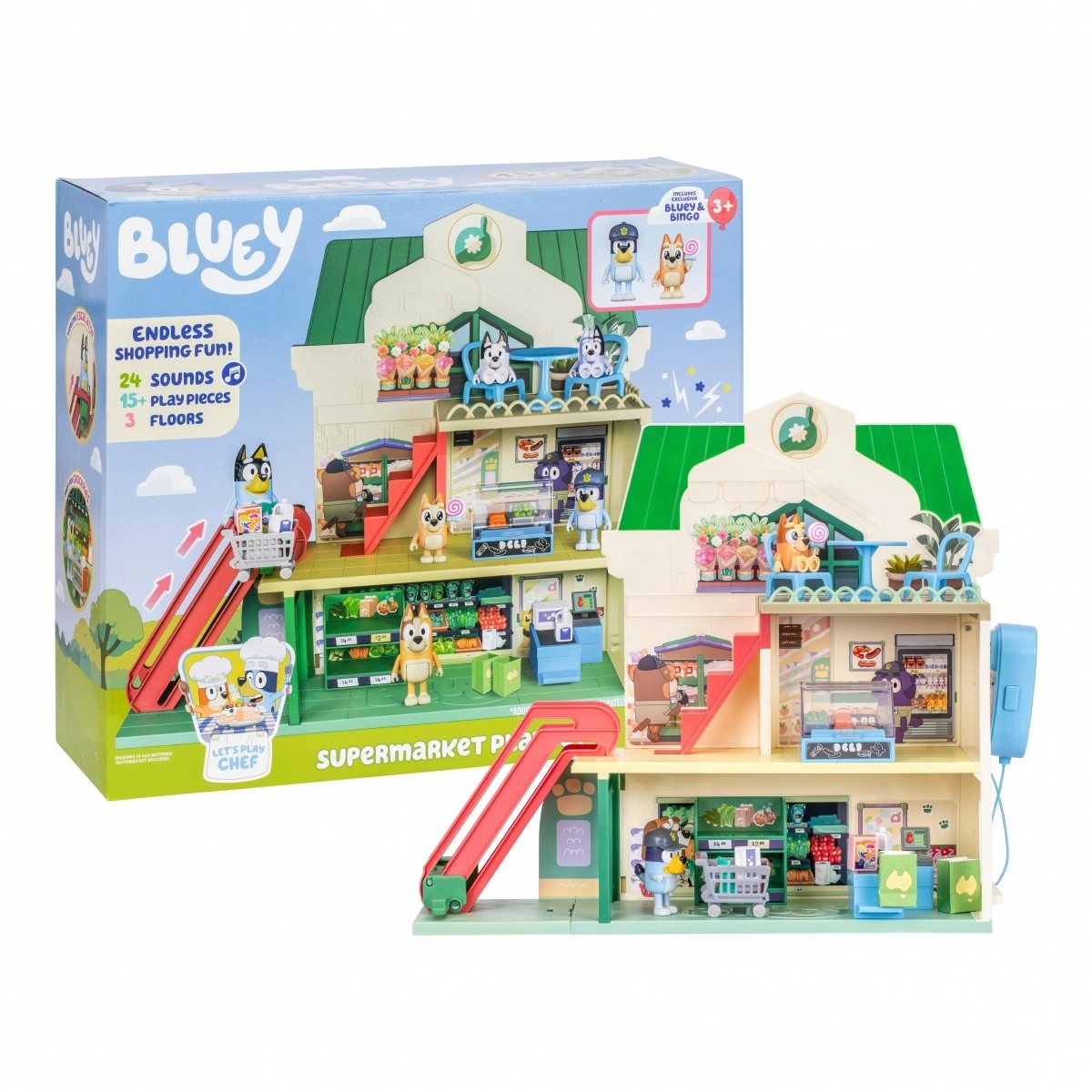 Sada figurek bluey supermarket