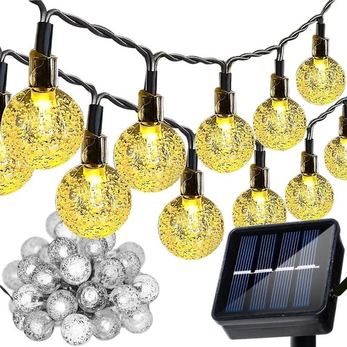 Levně ISO TRADE LED solární girlanda 12m