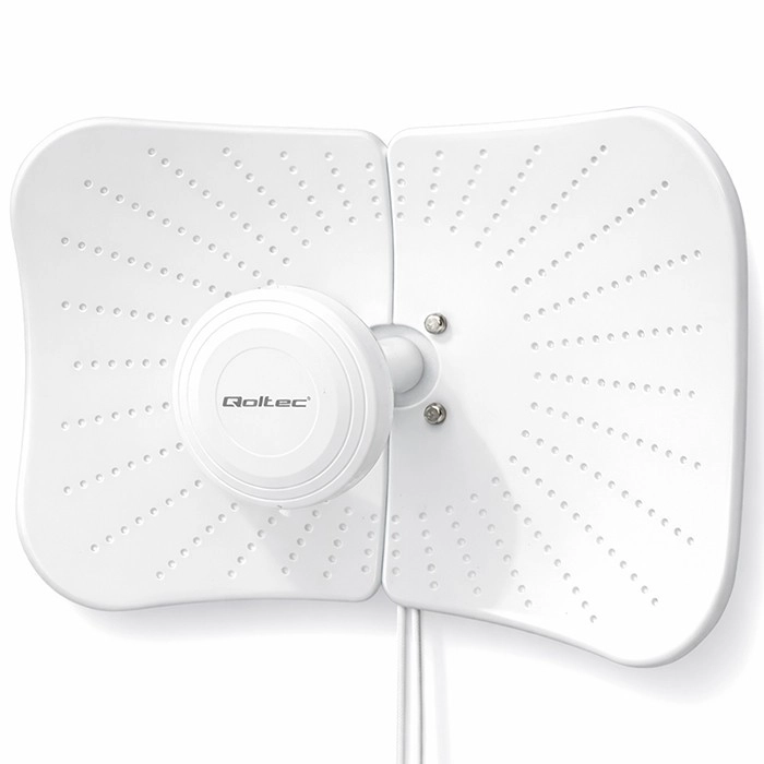 Levně Qoltec směrová parabolická anténa 4G/5G LTE 2×19 dBi, N female, IP67, kabel 5 m