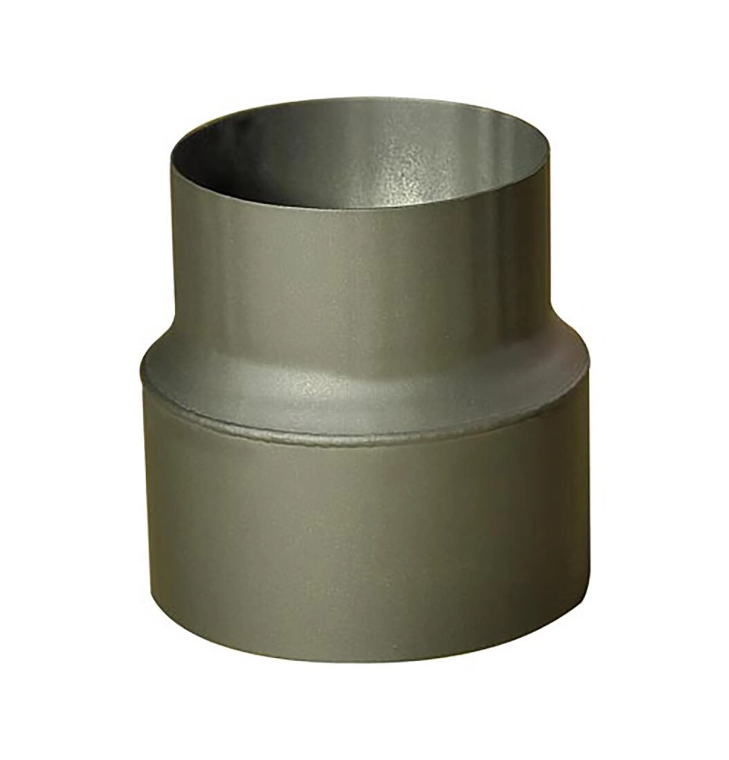 Levně Kouřová trubková redukce 200/150 mm, délka 160 mm, tloušťka 1,5 mm, černá