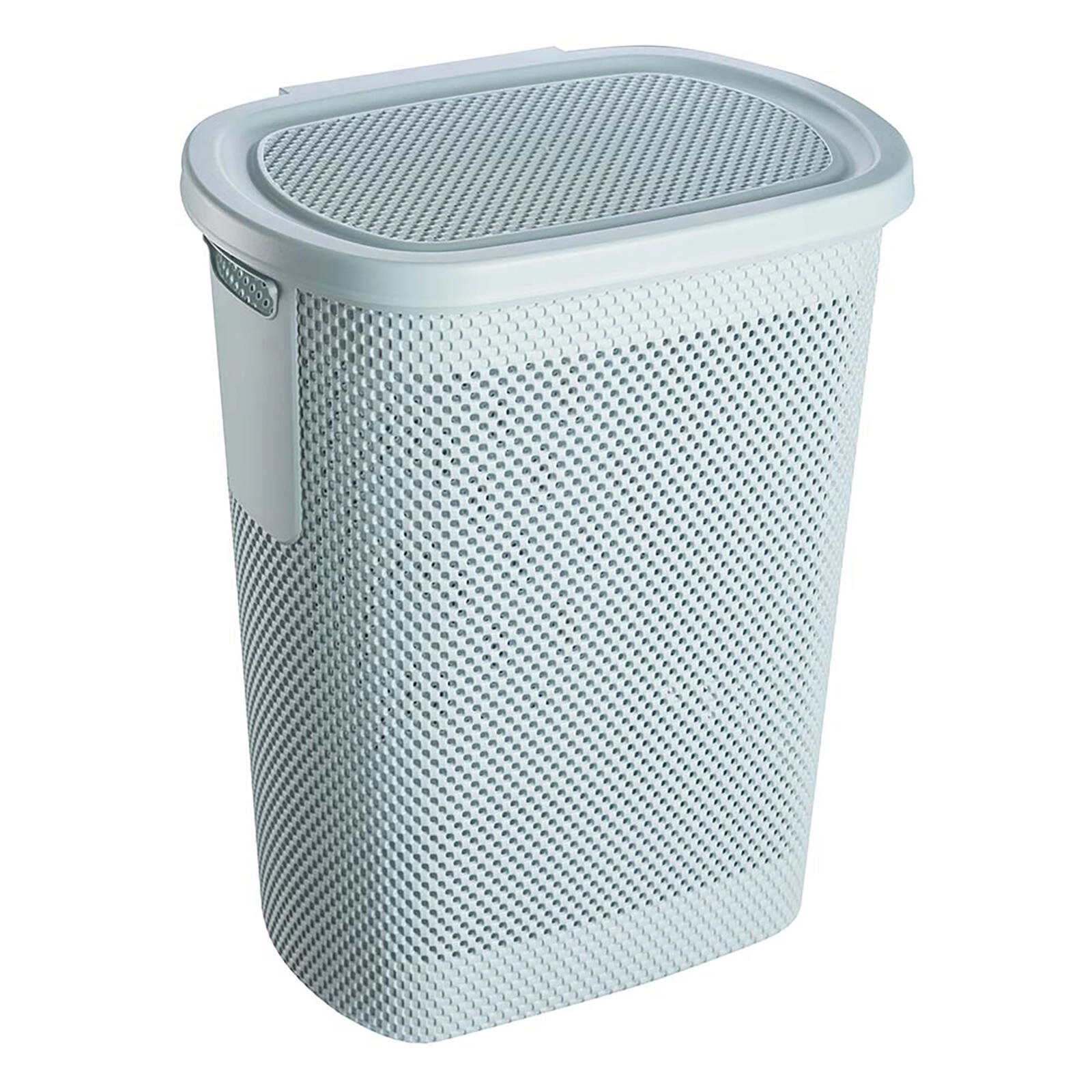 Levně Koš na špinavé prádlo 58 l modrý plast