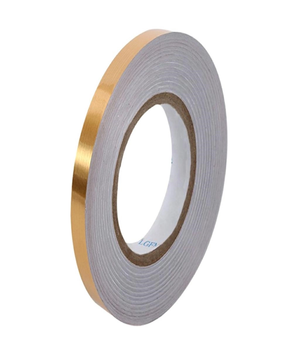 Levně Ozdobná samolepicí páska 0,5 cm x 50 m – zlatá