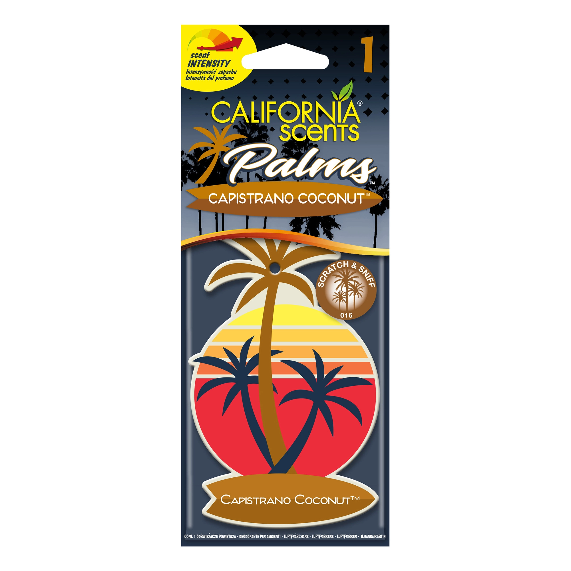 Levně Závěsná vůně do auta California Scents Palm Capistrano Coconut