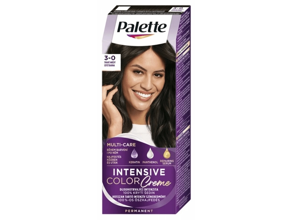 Levně Pallete Intensive Color Creme tmavě hnědá N2