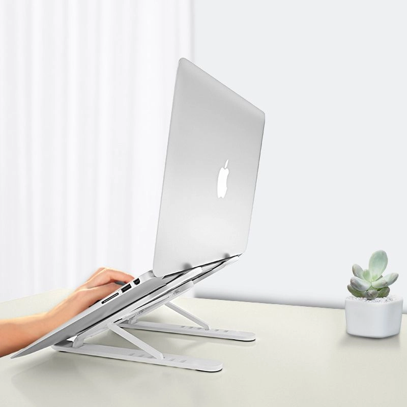 Levně Skládací stojan na notebook – bílý