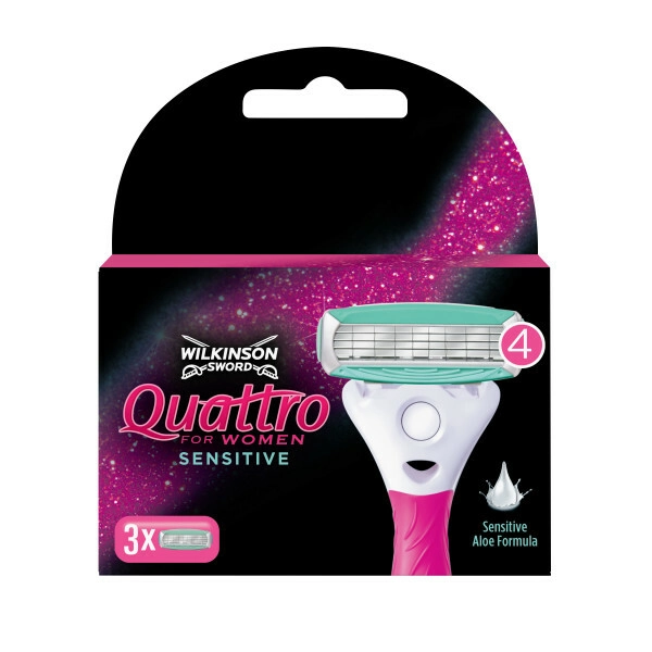 Levně Wilkinson Sword Quattro for Women Sensitive 3 ks
