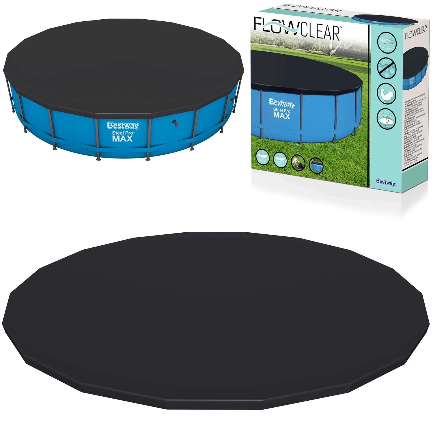 Levně Krycí plachta na bazén 549 cm BESTWAY 58039