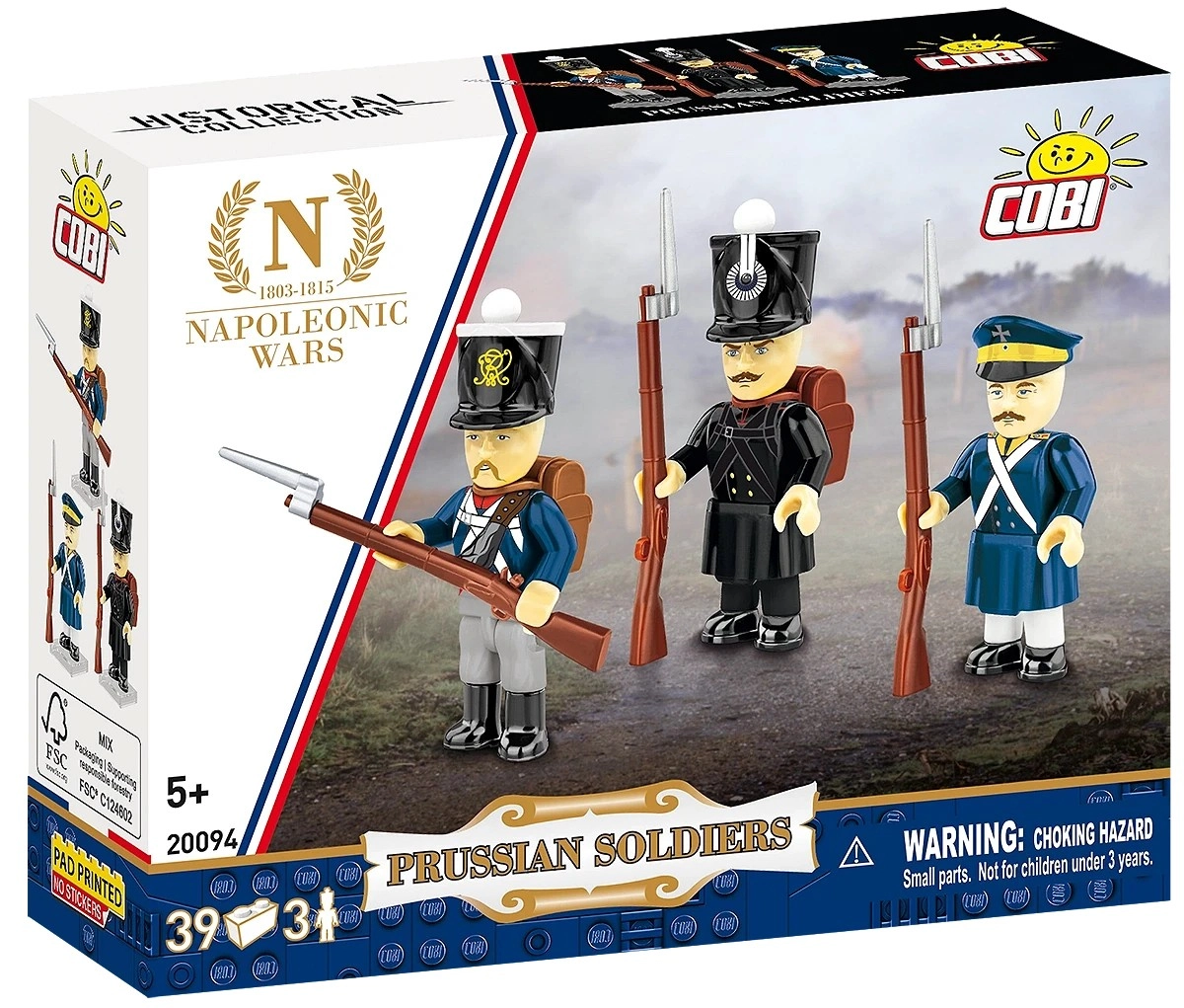 Levně Cobi 20094 Pruští vojáci 3 figurky s doplňky, 39 k
