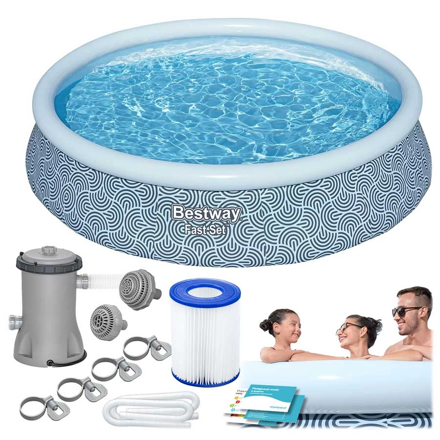 Levně Bestway Fast Set Rattan 3,96 x 0,84 m 57376