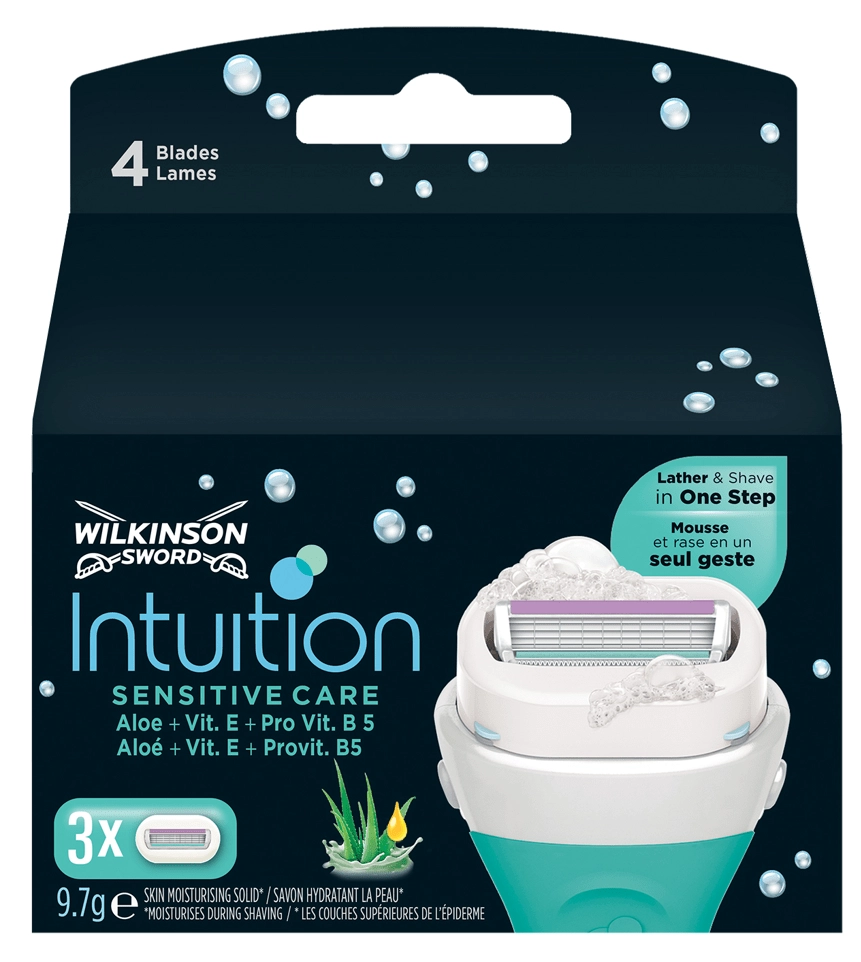 Levně Wilkinson Intuition Naturals náhradní hlavice 3 ks