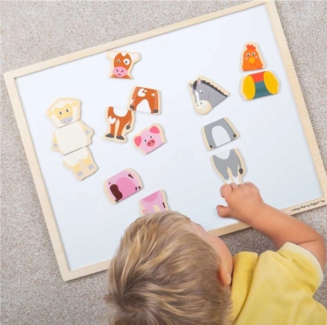 Levně Bigjigs Toys magnetky farma