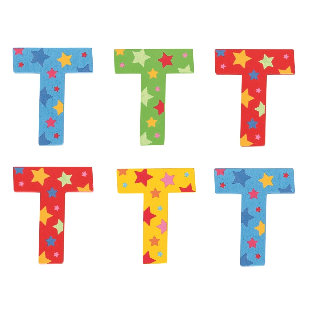 Levně Bigjigs Toys hvězdičkové písmenko T