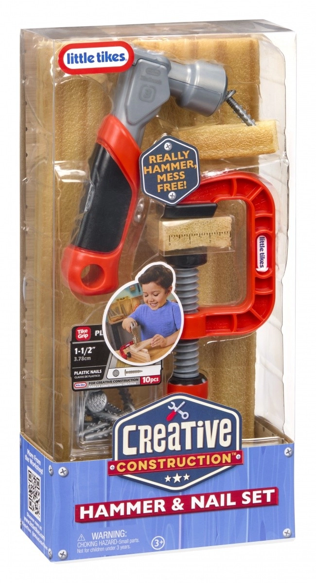 Levně Creative Construction – sada kladivo a hřebíky