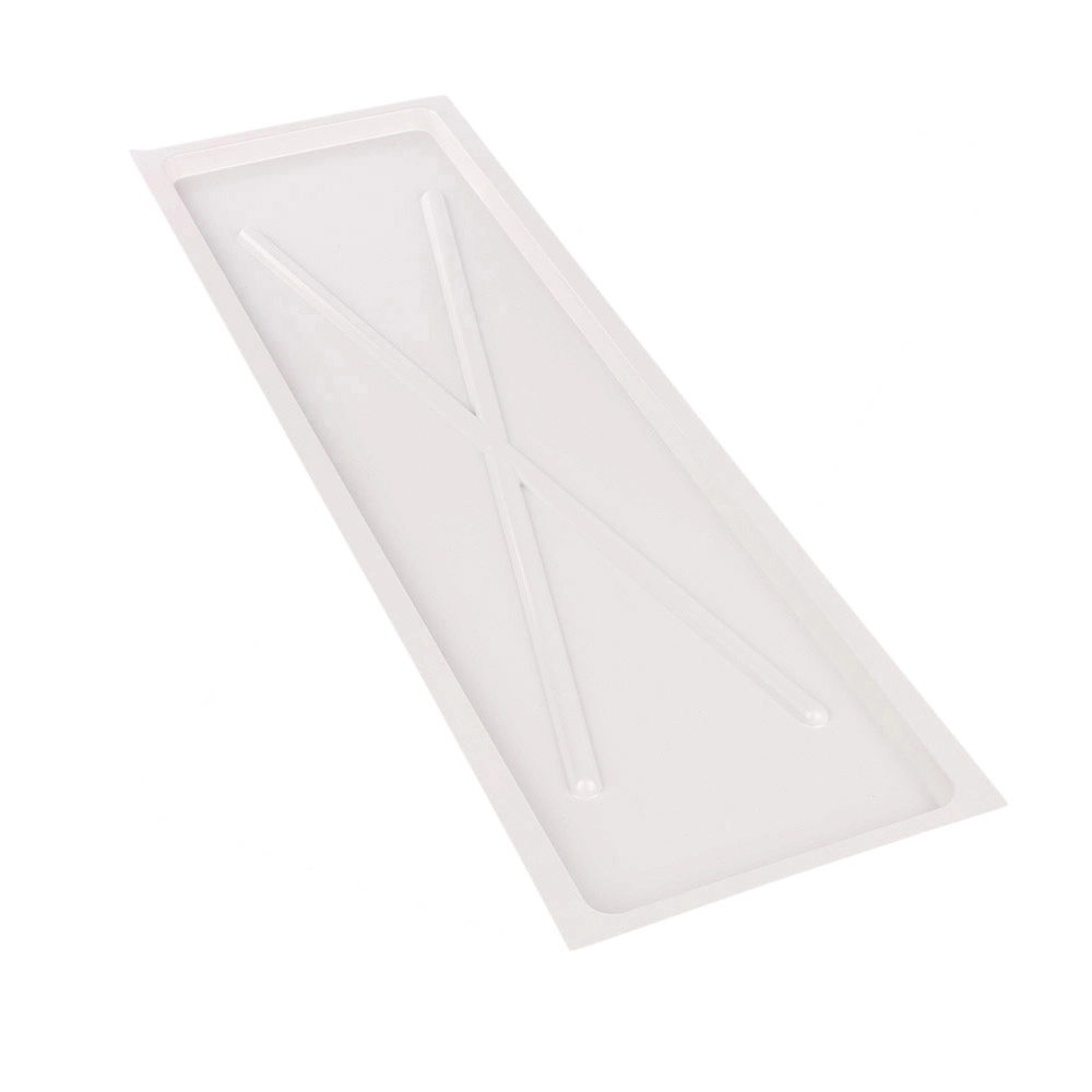 Levně Metpol bílá úzká odkapávací miska 75 × 22,5 cm pro dvoupatrový odkapávač 80 cm