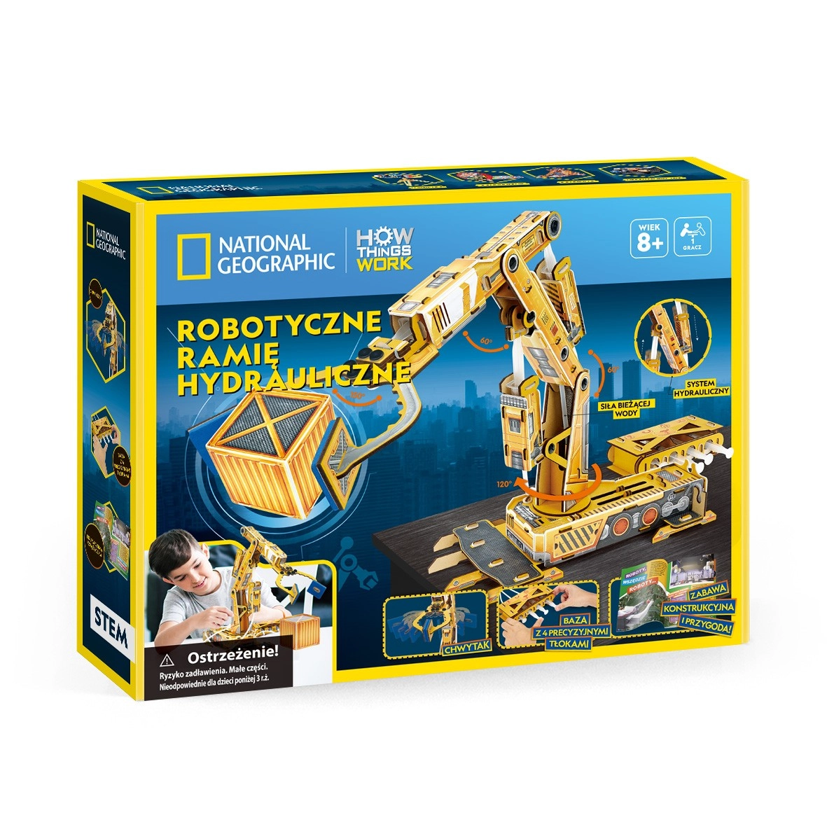 Levně Puzzle 3D hydraulické robotické rameno