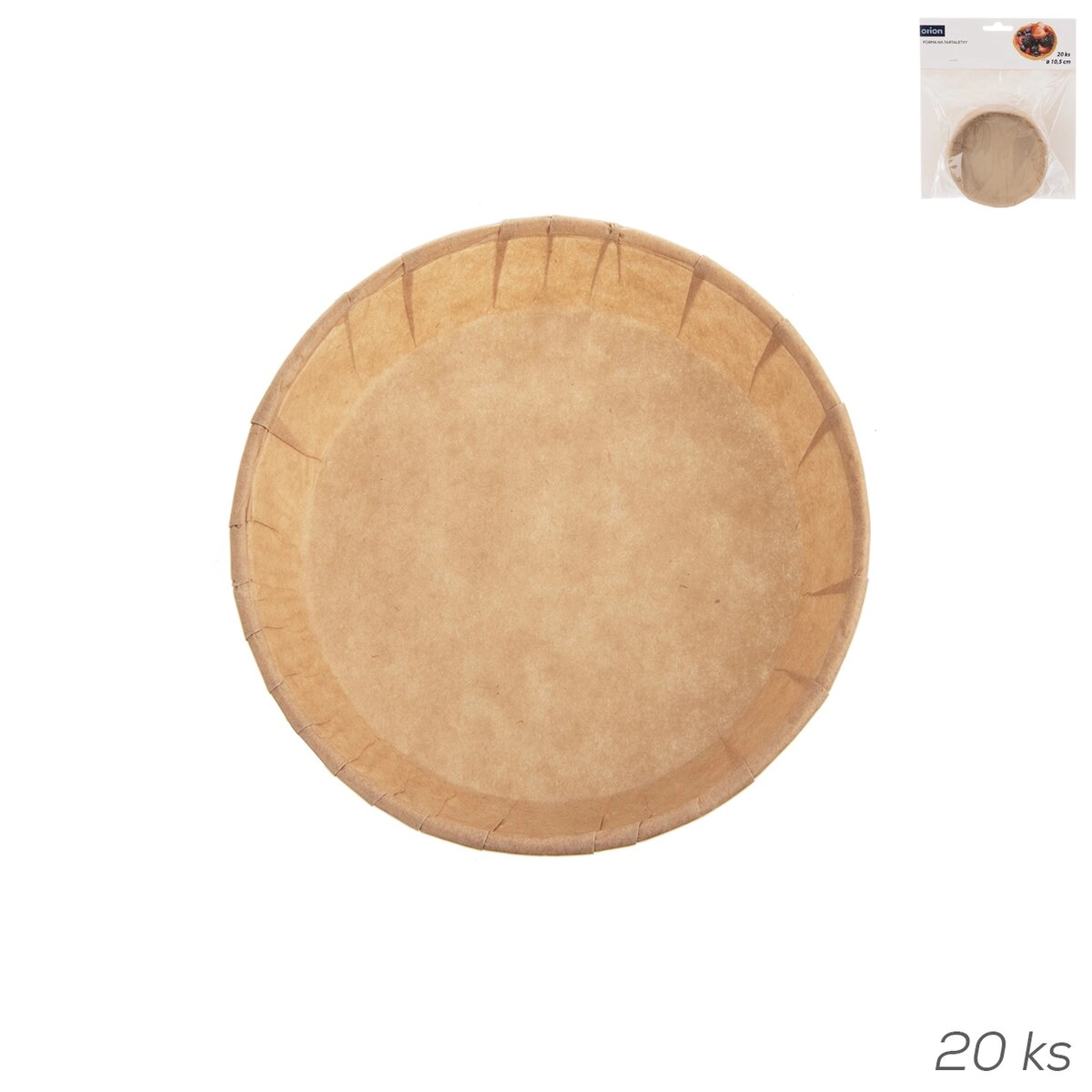 Levně Formička papír tartaletky pr. 10,5 cm 20 ks