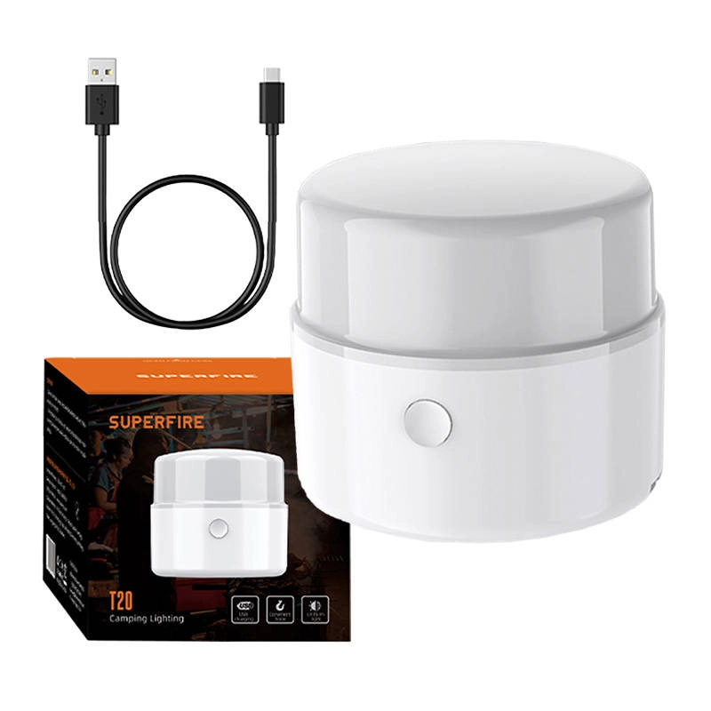 Levně Kempingová lampa SUPERFIRE T20, 180 lm, USB nabíjení