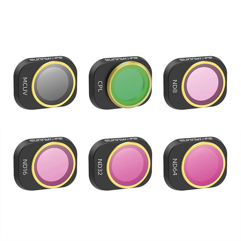 Levně Sunnylife 6 filtrů pro objektiv MCUV, CPL, ND8/16/32/64 pro DJI MINI 4 PRO