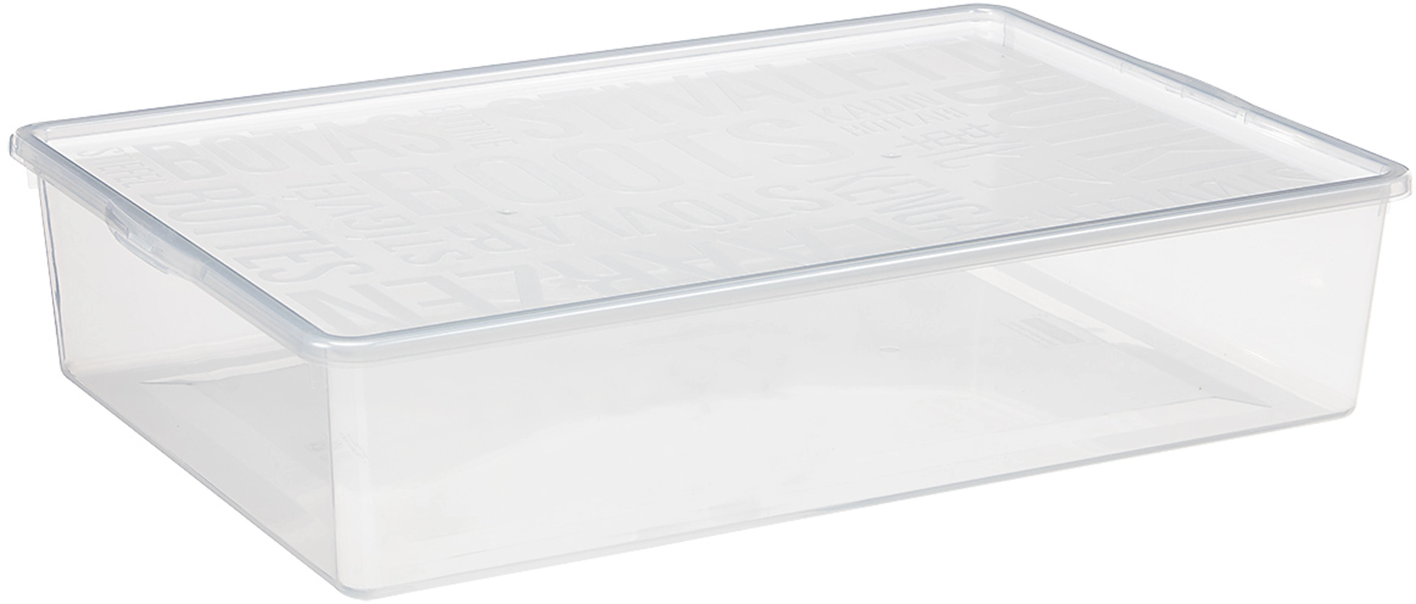 Levně PLAST TEAM box na obuv 19l 55 x 36,5 x 11,8 cm s víkem PH TRA