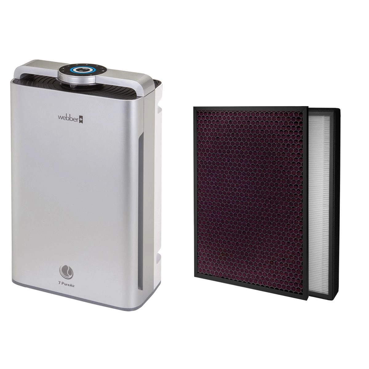 Levně Čistička vzduchu Webber AP9700 Wi-Fi stříbrná