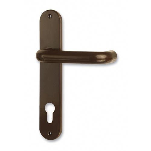 Levně Dveřní klika Standard 72 mm hnědá plastová
