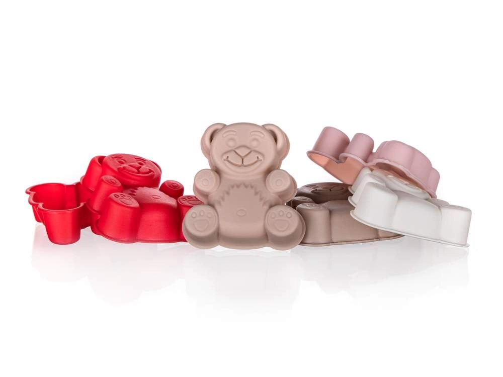 Levně Banquet Sada silikonových formiček Culinaria 7,5cm méďa