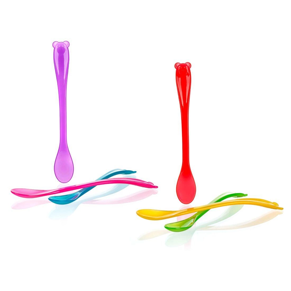 Levně M.A.T. lžička dětská 4KIDS 17cm PH mix barev 3 ks