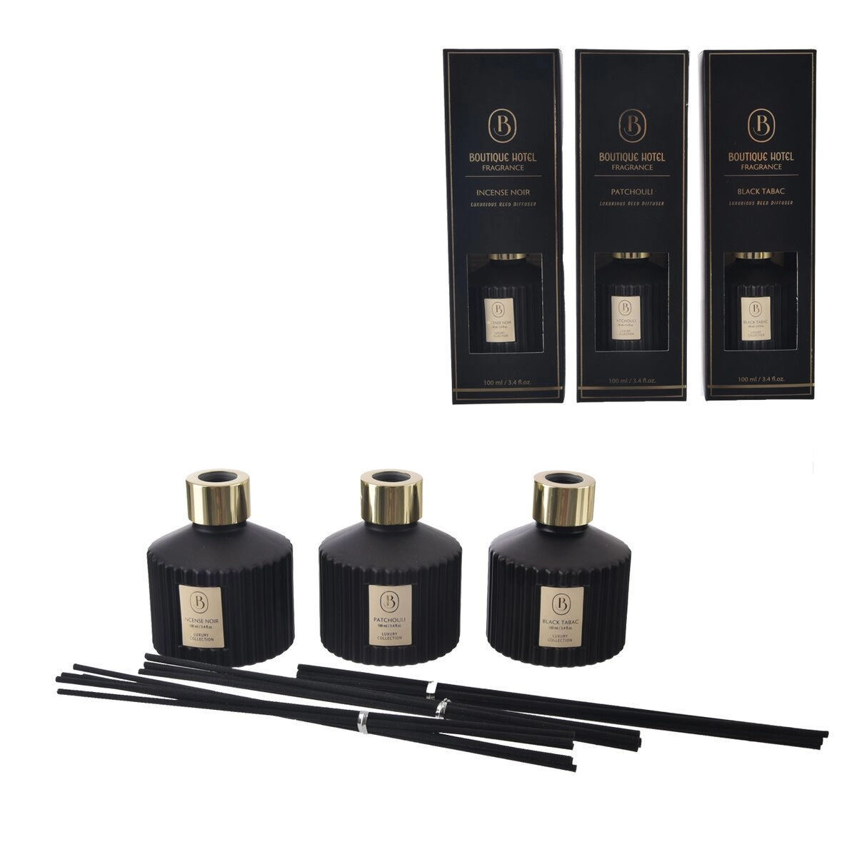 Levně 3ASS Aroma difuzér BLACK 100 ml