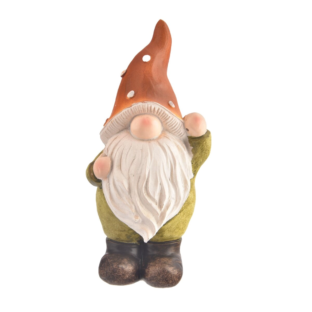 Levně Keramický skřítek zelený 19 cm