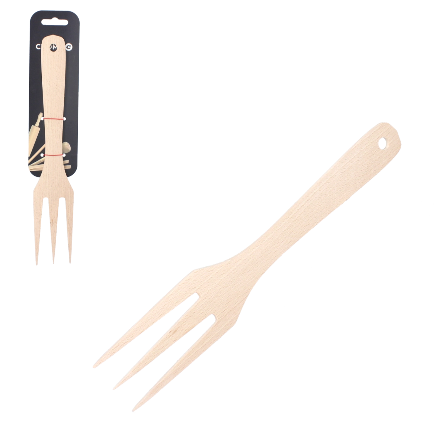 Levně Dřevěná vidlička 27,5 cm