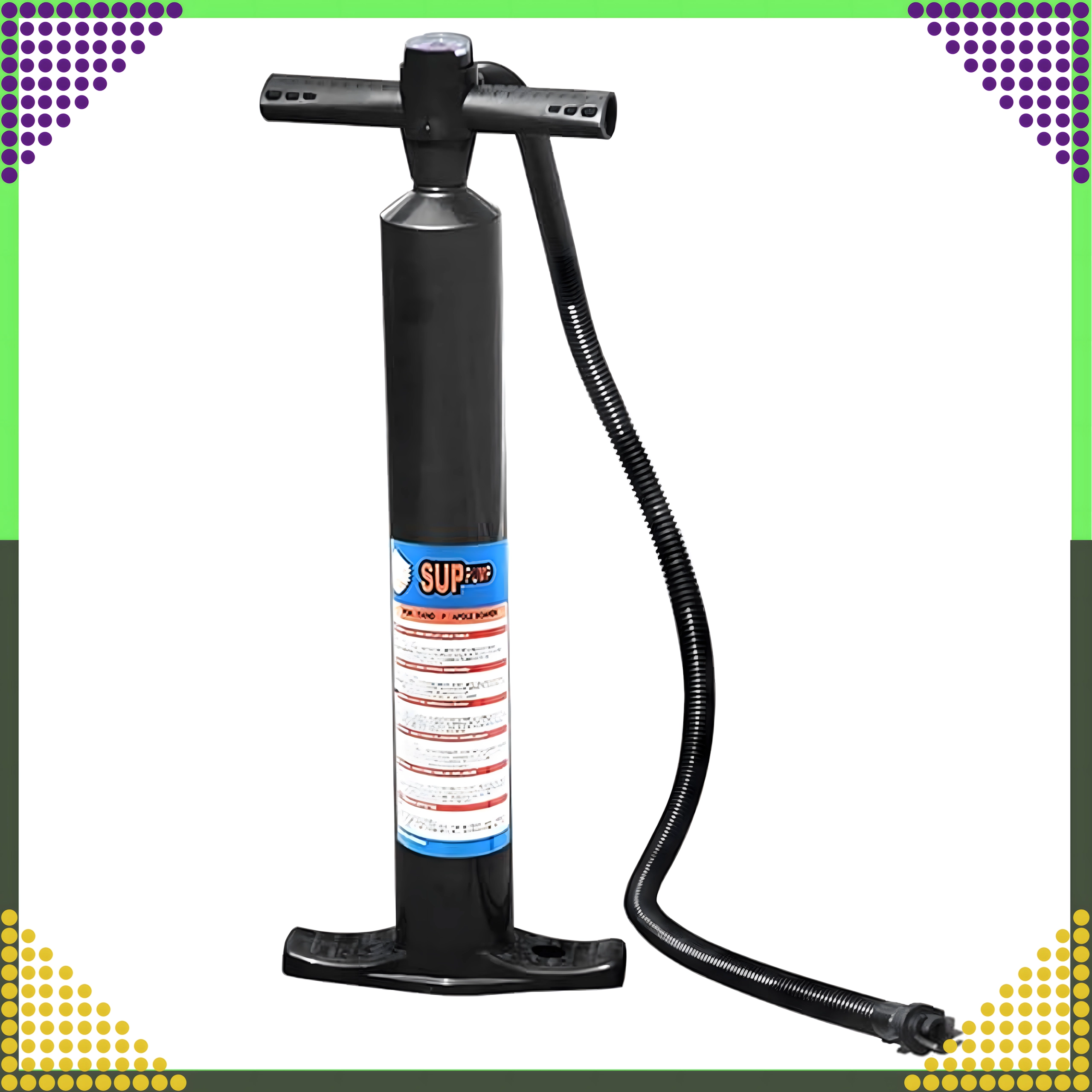Levně Ruční dvoucestná pumpa na SUP s manometrem 25 PSI