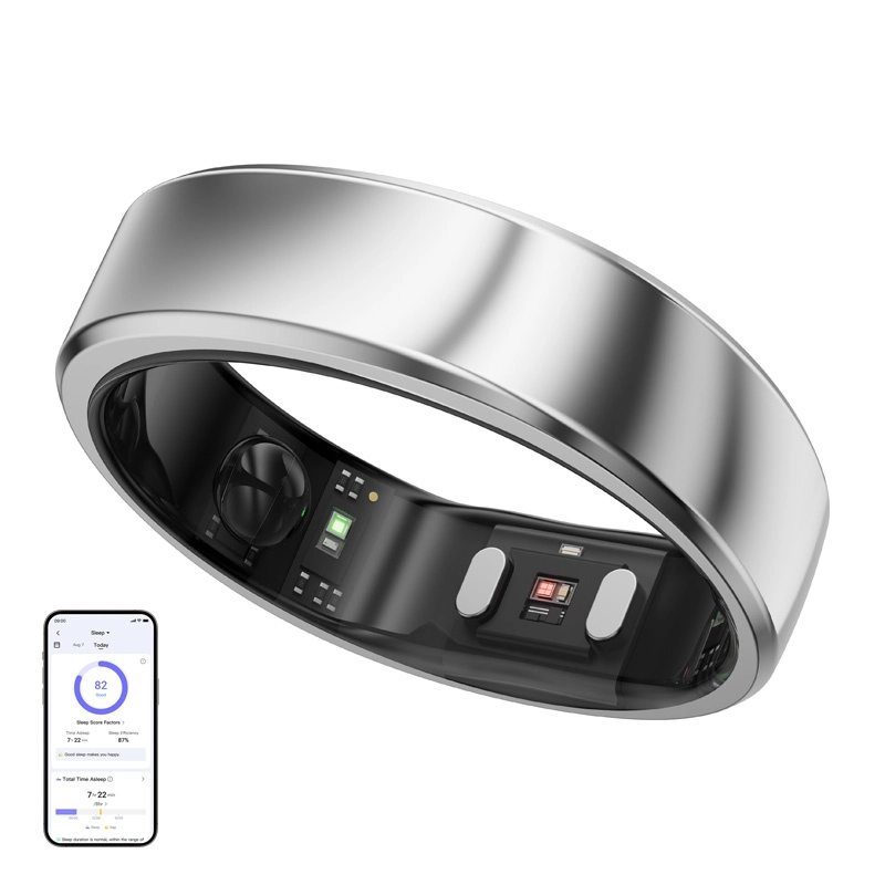 Levně Chytrý prsten RingConn Gen 2 Air, velikost 12, stříbrná galaxie