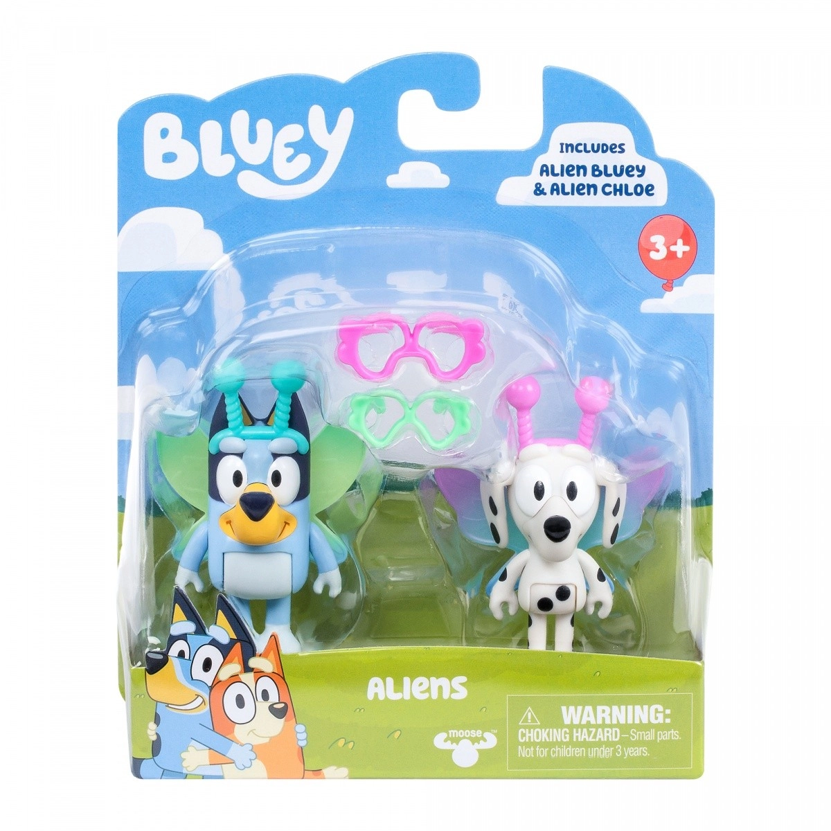 Levně Figurky Bluey dvou- balení Baby Bluey a Chloe
