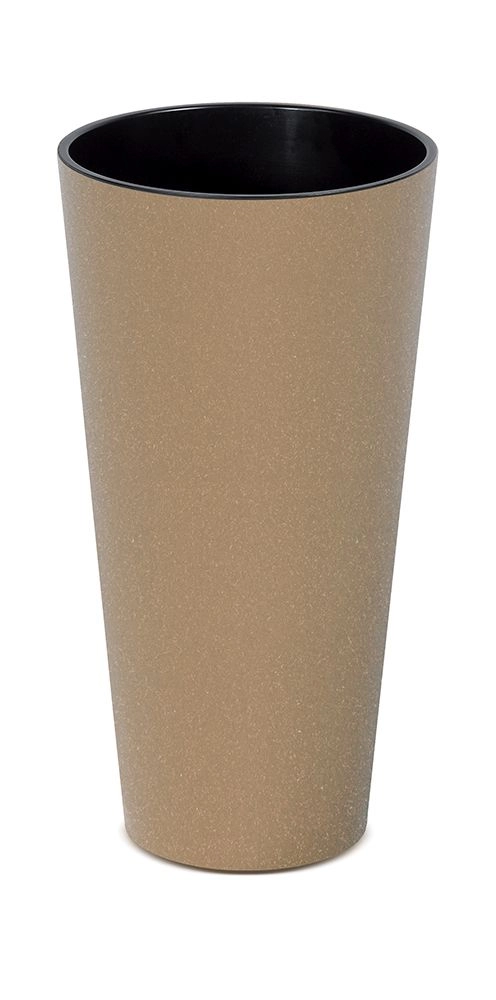 Levně Květináč Tubus Slim Eco Wood 30 cm s vkladem – naturo
