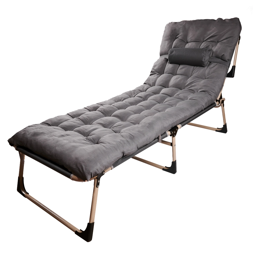 Levně KIK KX3910 Skládací polní lůžko Tourist 198 cm tmavě šedá