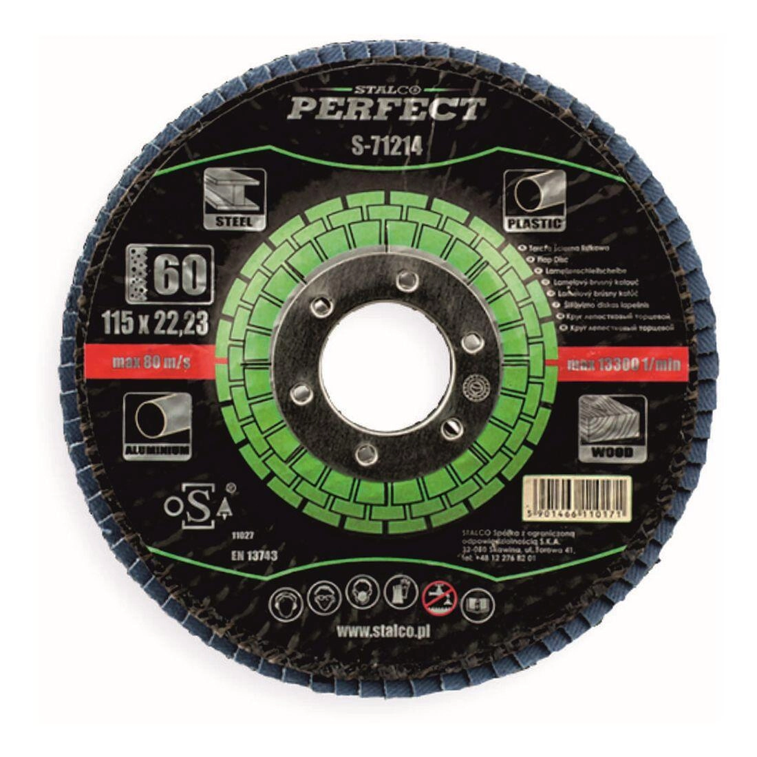 Levně Listový kotouč perfect 125 gr 60 S-71226