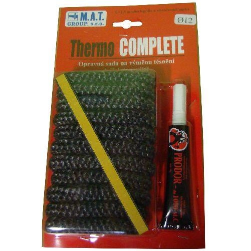 Levně šňůra izol. 8mm (500°C) THERMOKOMPLET (2,5m) + lepidlo sada 3díl.