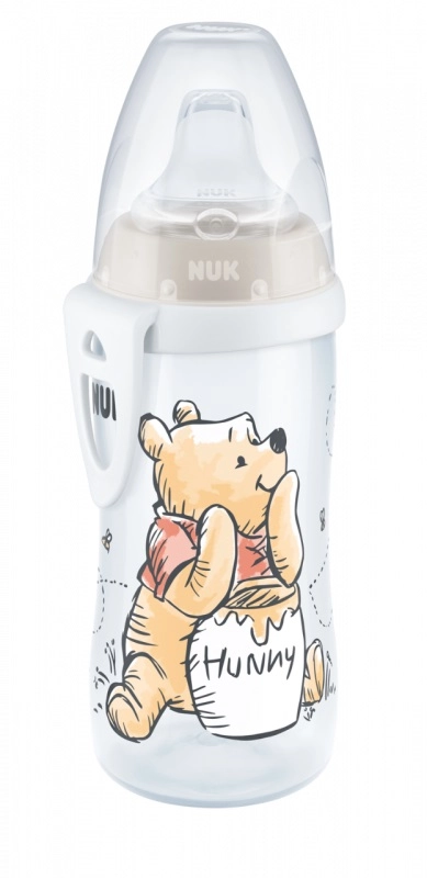Levně Nuk Disney FC láhev Active Cup Medvídek Pú bílá 300 ml