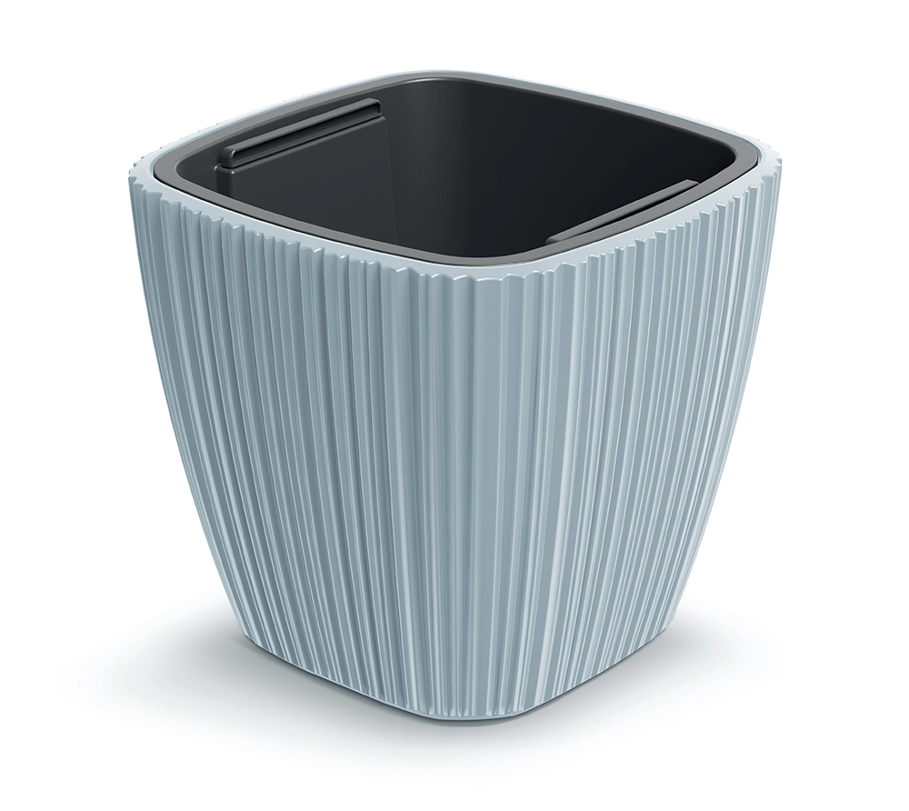 Levně Prosperplast Plastový květináč OROS LITTLE světle šedý 29 cm