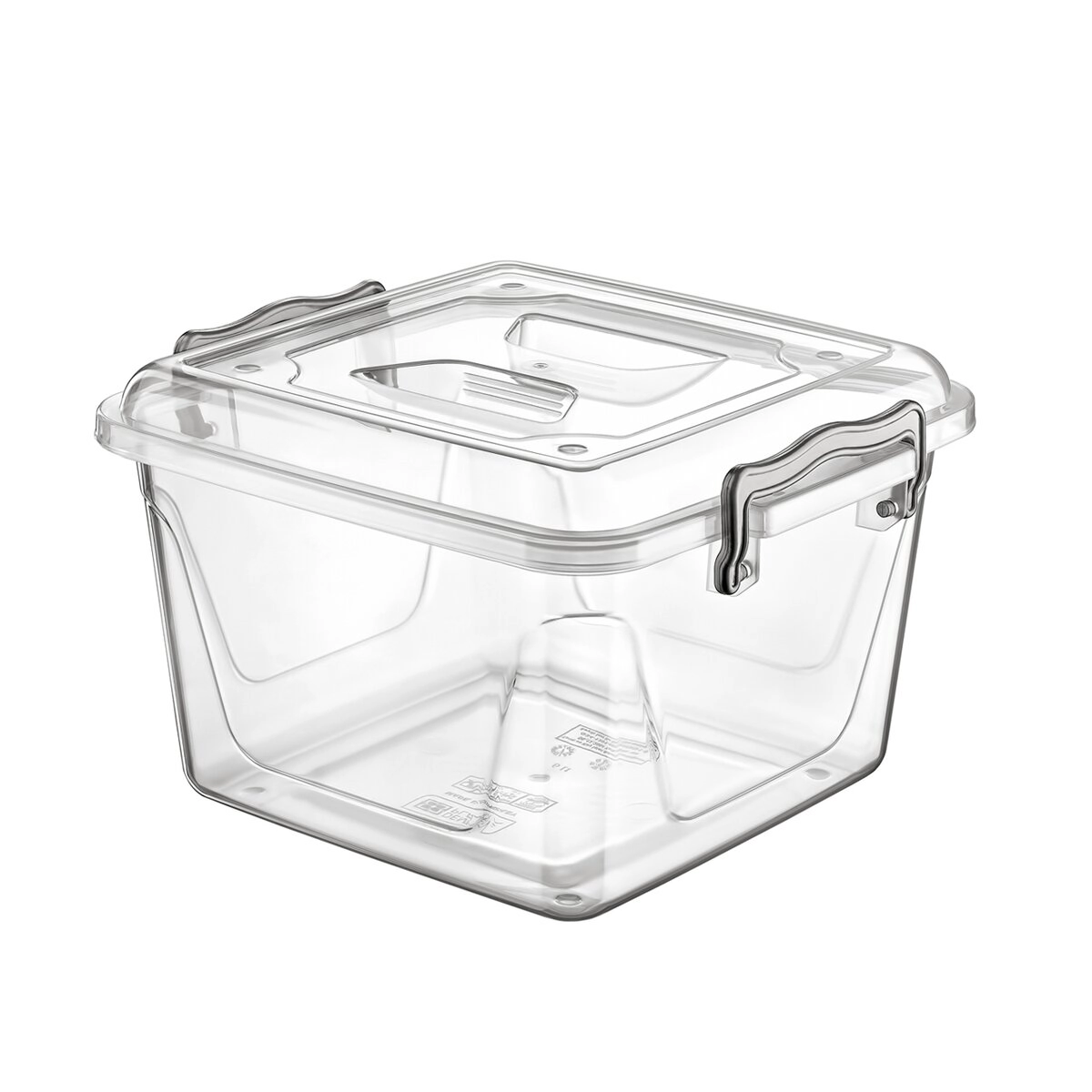 Levně Plastový úložný box Multi čtvercový nízký 6 l